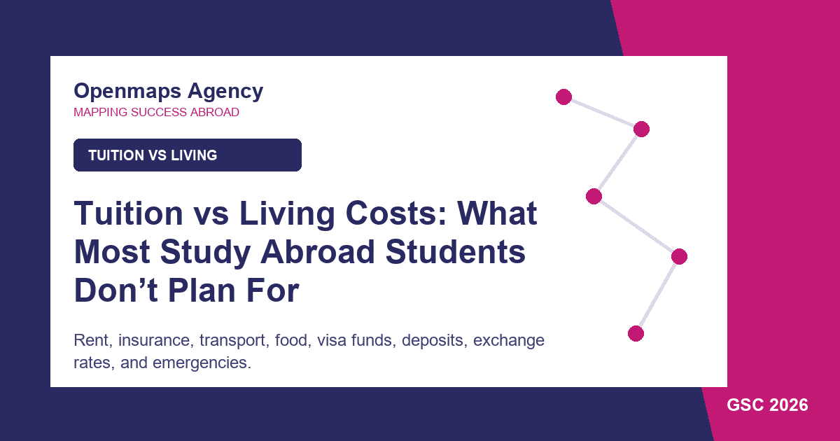 Tuition vs Living Costs: What Most Study Abroad Students Don’t Plan For